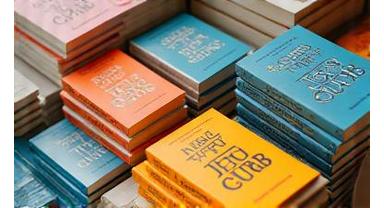 Stacks of freshly released books