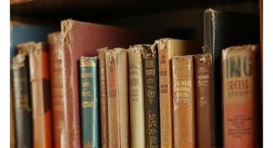 Second-hand books neatly displayed